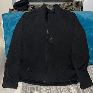 Black rose pattern coat